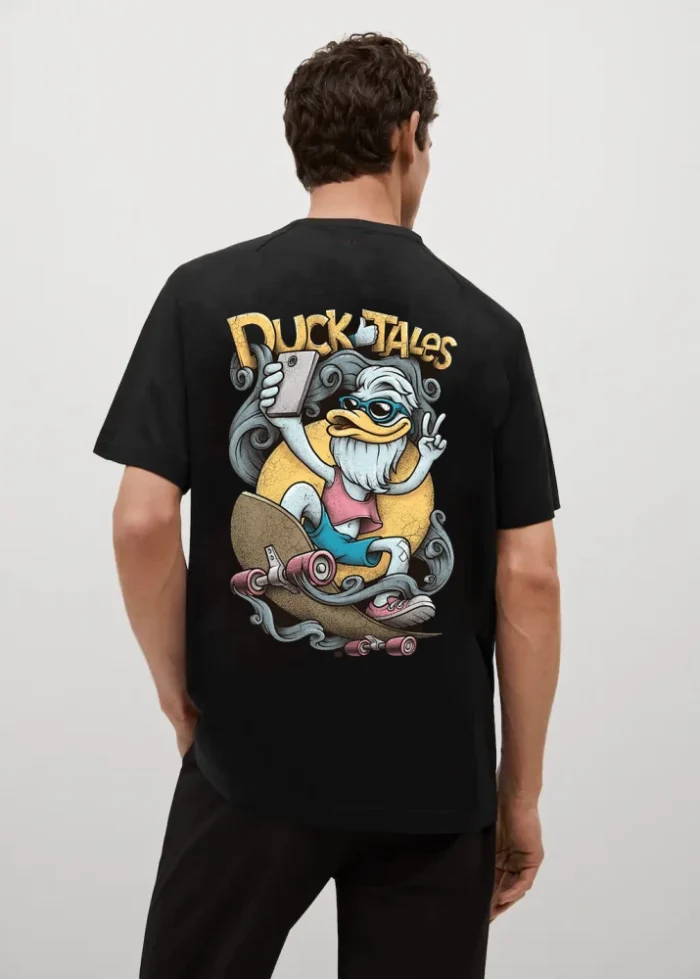 Duck Tales Black Printed Shirt