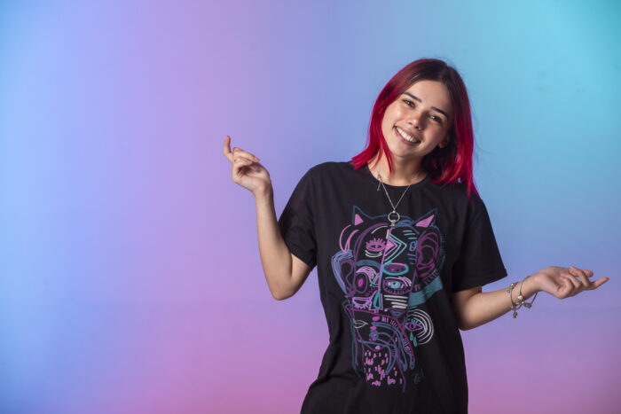 Black Printed T-Shirt – Unisex