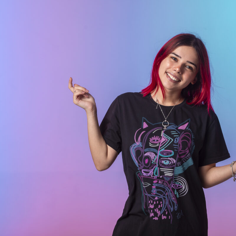 Black Printed T-Shirt – Unisex