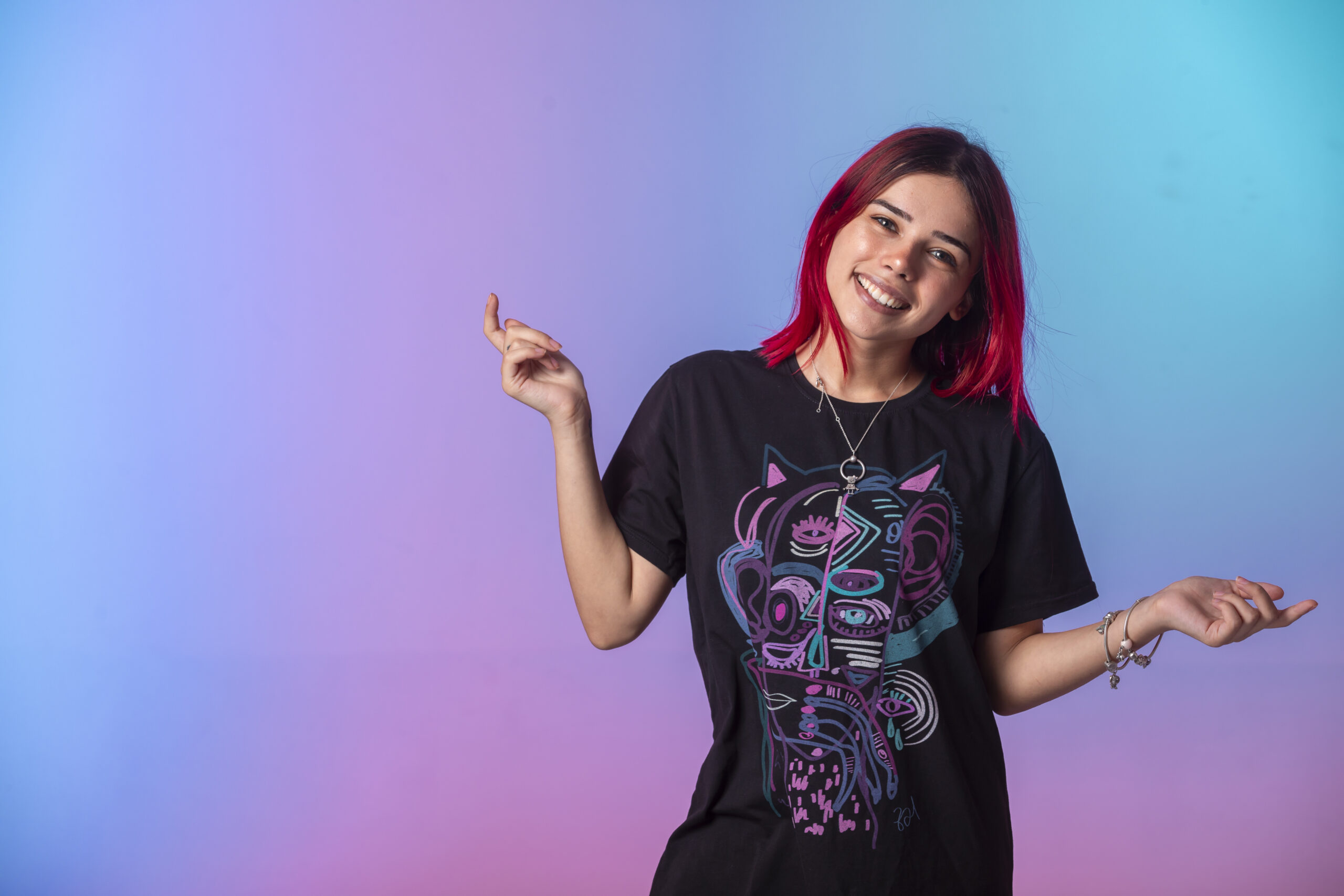 Black Printed T-Shirt β Unisex